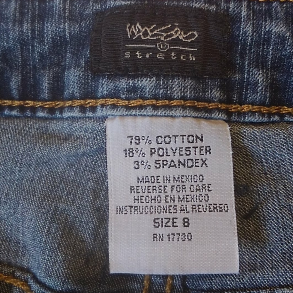 Mossimo 5 Pocket Stretch Denim Blue Jeans 8 - Picture 5 of 8
